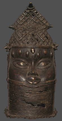 Testa di Oba (Regno di Benin) , Bronzo